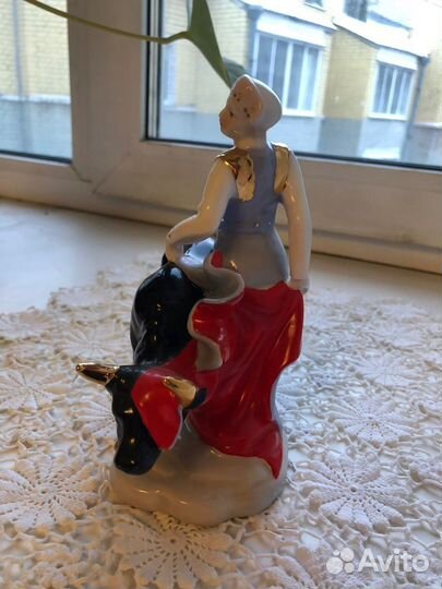 Редкая,роскошная интерьерная статуэтка Коррида