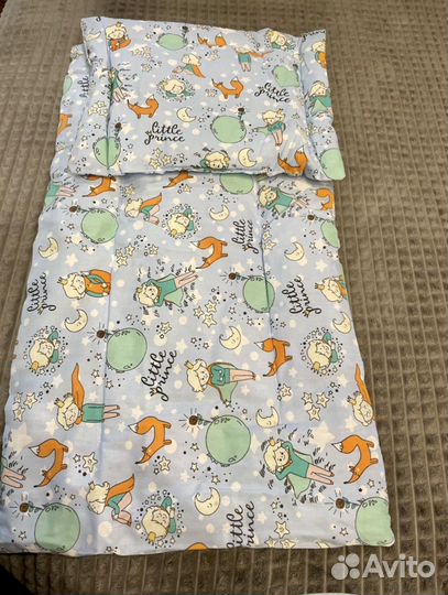 Комплект белья в коляску. Новый