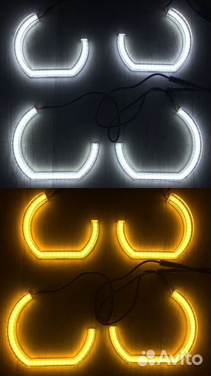 Ангельские глазки Crystal BMW E46 coupe 2 цвета