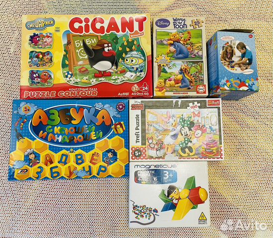 Пакет детских настольных развивающих игр