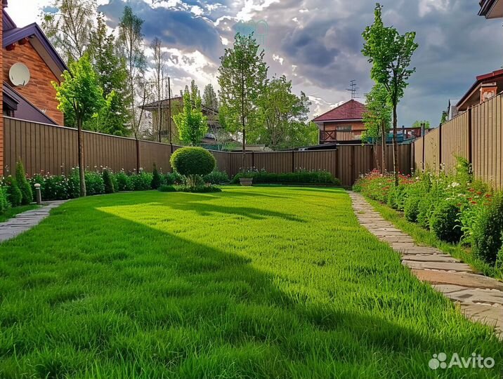 Газон рулонный с поля