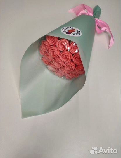 Розы из Бельгийского Шоколада - 19 шт в Букете