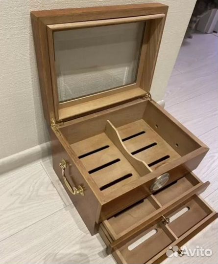 Натуральное дерево шкатулка хьюмидор