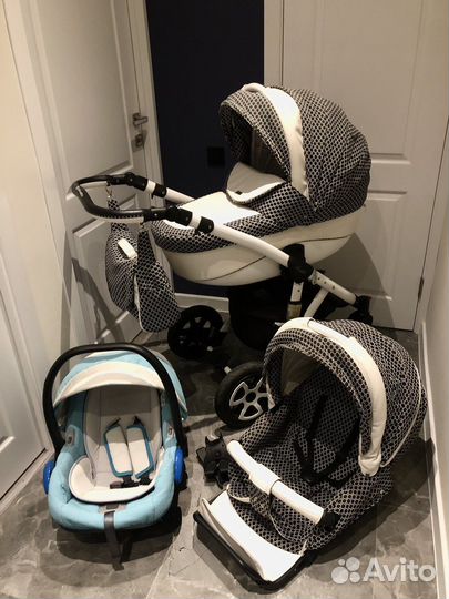 Коляска adamex barletta 2в1 + автокресло