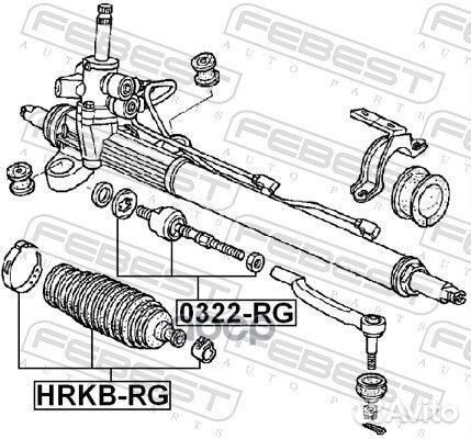 Пыльник рулевой рейки honda CR-V RE7 2008-2011