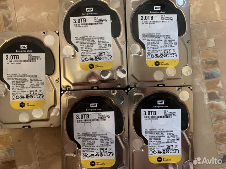 Жесткий диск серверные 3Tb и 250/500Gb