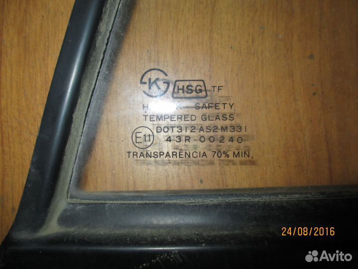 Стекло (форточка) двери 90196930 Daewoo Nexia