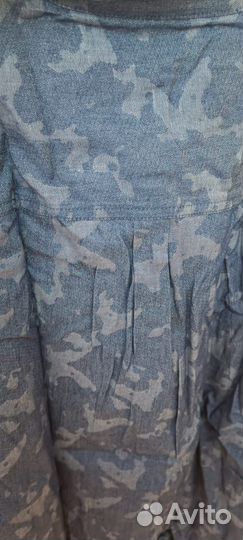 Сорочка рубашка текстильная джинсовая мальчикам