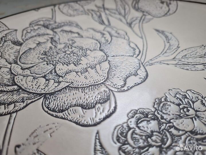 Блюдо керамическое 27,5 см с рельефным орнаментом