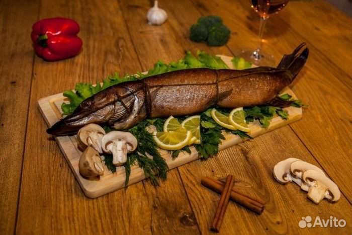 Копченая щука Копченая рыба Копчение Мясо