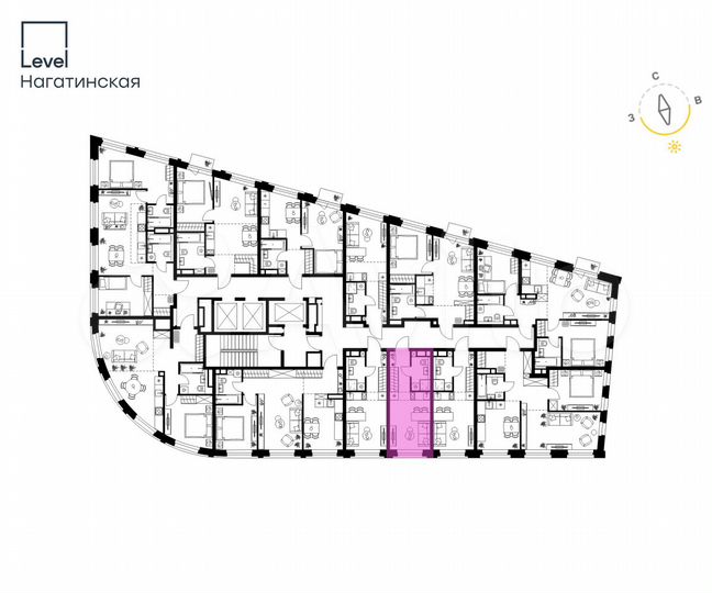 Квартира-студия, 20,6 м², 12/26 эт.