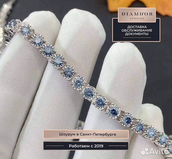 Cartier браслет из золота с сапфирами