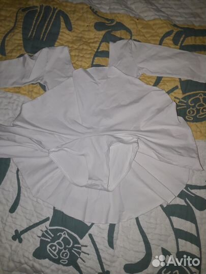 Купальник гимнастический белый 110