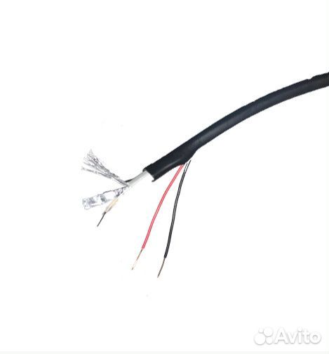 Кабель для видеонаблюдения квк-П-2х0,5 (Э) уличный