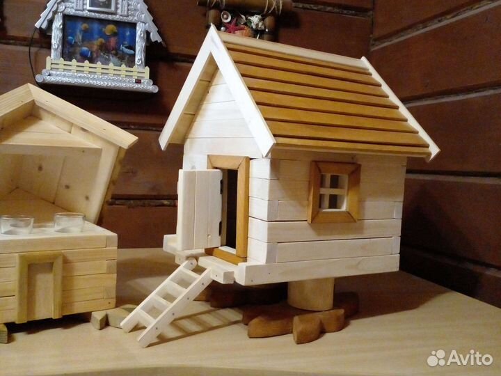 Домик детский, дерево, СССР и Россия, игрушка