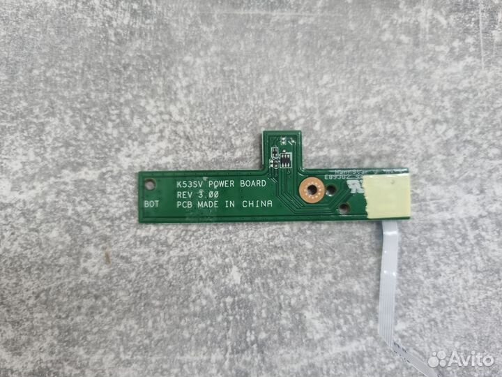 Плата кнопки вкл asus K53S