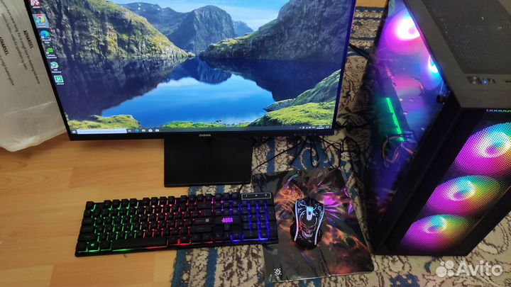 Новый игровой мощный комп 12100F 2060/1070Ti