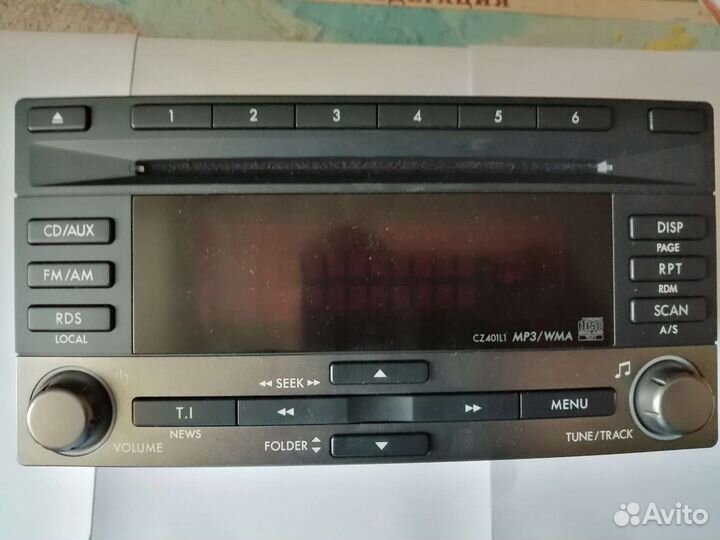 Штатная магнитола Clarion PF-2947A-B на Subaru