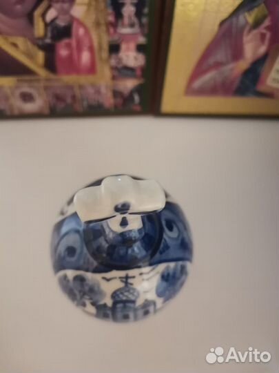 Яйцо пасхальное Гжель