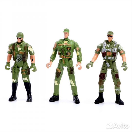 Самолёт Армия с солдатами (свет, звук)