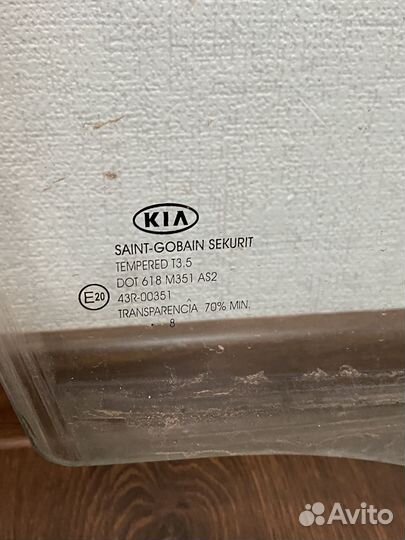 Стекло переднее правое kia ceed 2008 года