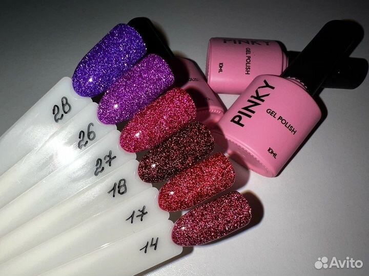 Набор 10 светоотражающих гель-лаков