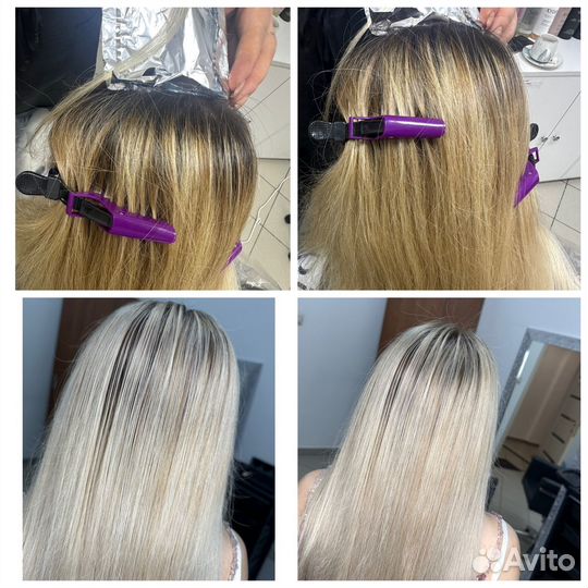 Окрашивание волос kydra/Кератин greymy