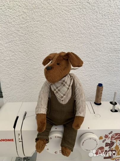 Игрушка собачка тедди Ручная работа