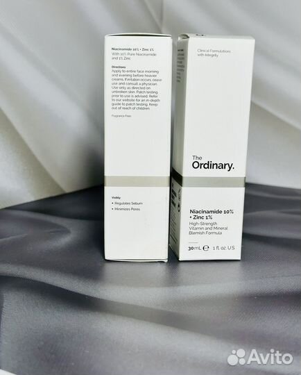 Сыворотка The Ordinary Niacinamide 10 + Zinc 1