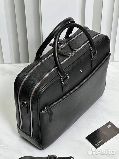 Портфель montblanc с двумф большими отделами