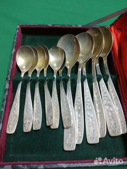 Ложки мельхиоровые, серебрение СССР