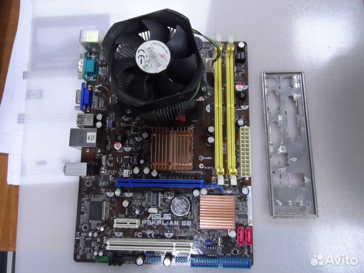 S775 Asus P5KPL-AM SE rev. 2.00G, G31, mATX + проц