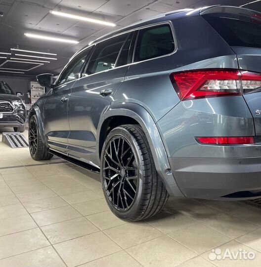 Накладки под пороги Skoda Kodiaq