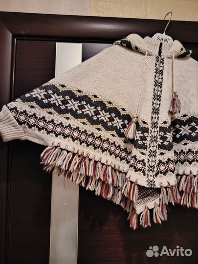 Пончо для девочки 104