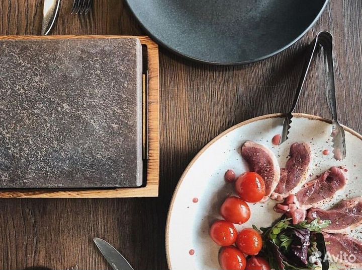 Вулканический камень для жарки мяса, рыбы и овощей