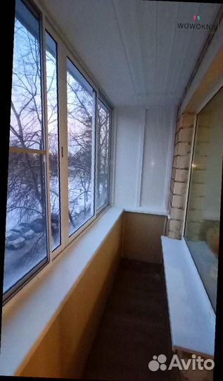 Раздвижное безрамное остекление