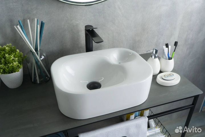 Раковина Gid Creativo N9266 51173 белая, 47x34x15