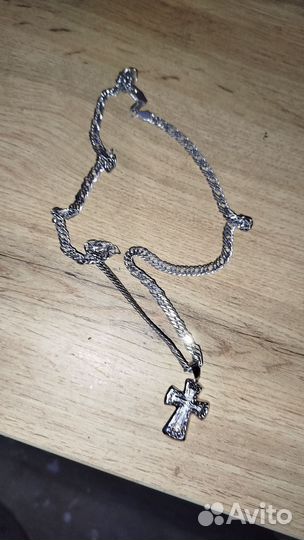 Мужская серебряная цепь