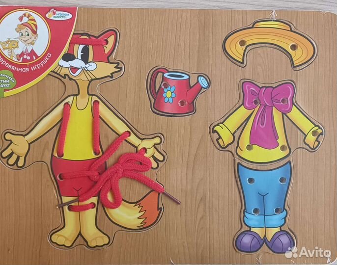 Азбука, пазлы деревянные новые