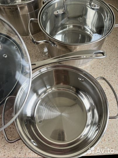 Набор кухонной посуды Bergner, 12 предметов, новый