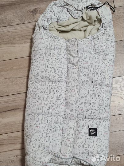 Конверт в коляску зимний. Спальный мешок для детей