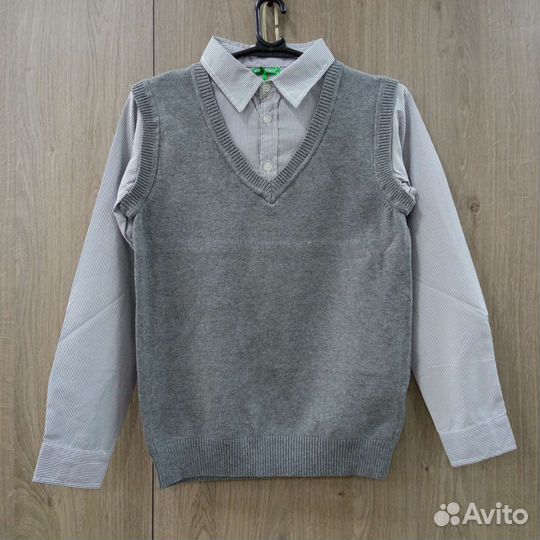 Джемпер-обманка новый для мальчика рост 110