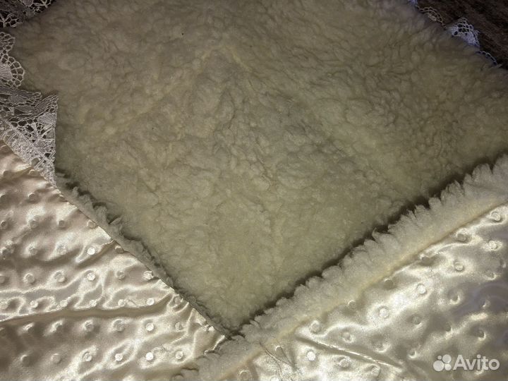 Зимний конверт в коляску на овчине