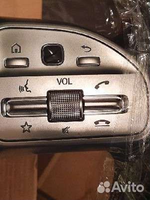 Кожаный руль на мерседес красная строчка