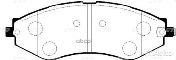 GK0440 колодки дисковые передние Daewoo Nubira