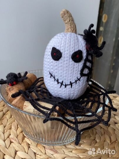 Вязаные тыквы для декора