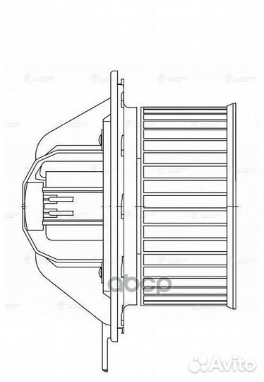 Вентилятор отопителя LFh26173 luzar
