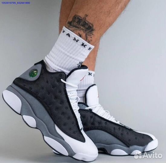 Кроссовки nike air jordan 13 серые