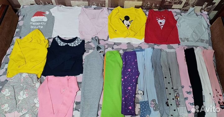 Пакетом одежда на девочку 3-5лет
