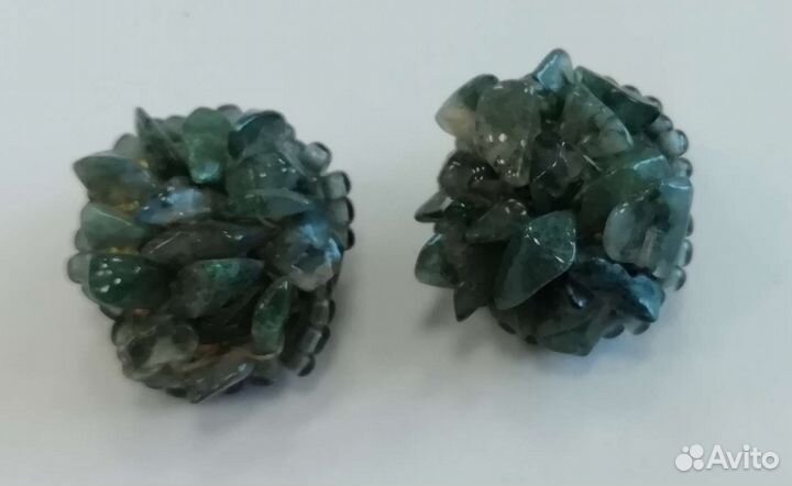 Серьги кольца янтарь в коллекцию